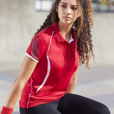 P405LS Women's Razor Short Sleeve Polo Thumbnail