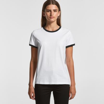 4053 Women's Maple Ringer Tee Thumbnail